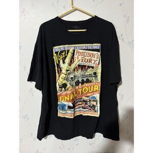 Universal Studios Poseidons Fury Final Tour T-Shirt Black 3XL 100% Cotton May 9